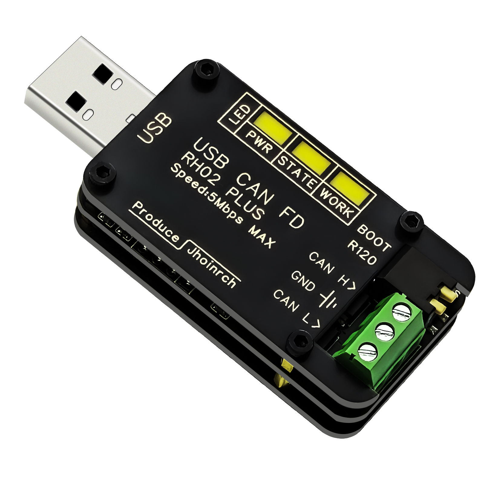 RH-02-PLUS USB to CAN FD Converter Based on Canable 2.0 CAN USB FD Adapter Suppo